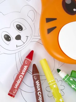 Juego Para Colorear Portátil Con Tigre