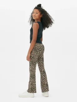Leggings Acampanados De Leopardo