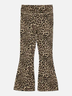 Leggings Acampanados De Leopardo