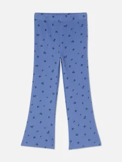 Leggings Acanalados De Campana