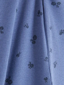 Leggings Acanalados De Campana