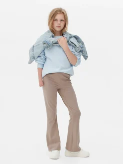 Leggings De Punto Acampanados