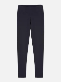 Leggings De Punto De Talle Alto