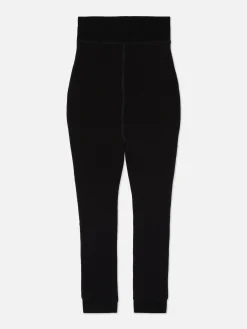 Leggings De Terciopelo Cortos Con Forro De Felpa