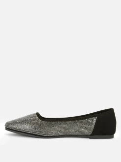 Manoletinas De Punta Cuadrada Con Tachuelas