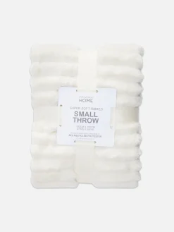 Manta Acanalada Suave Al Tacto