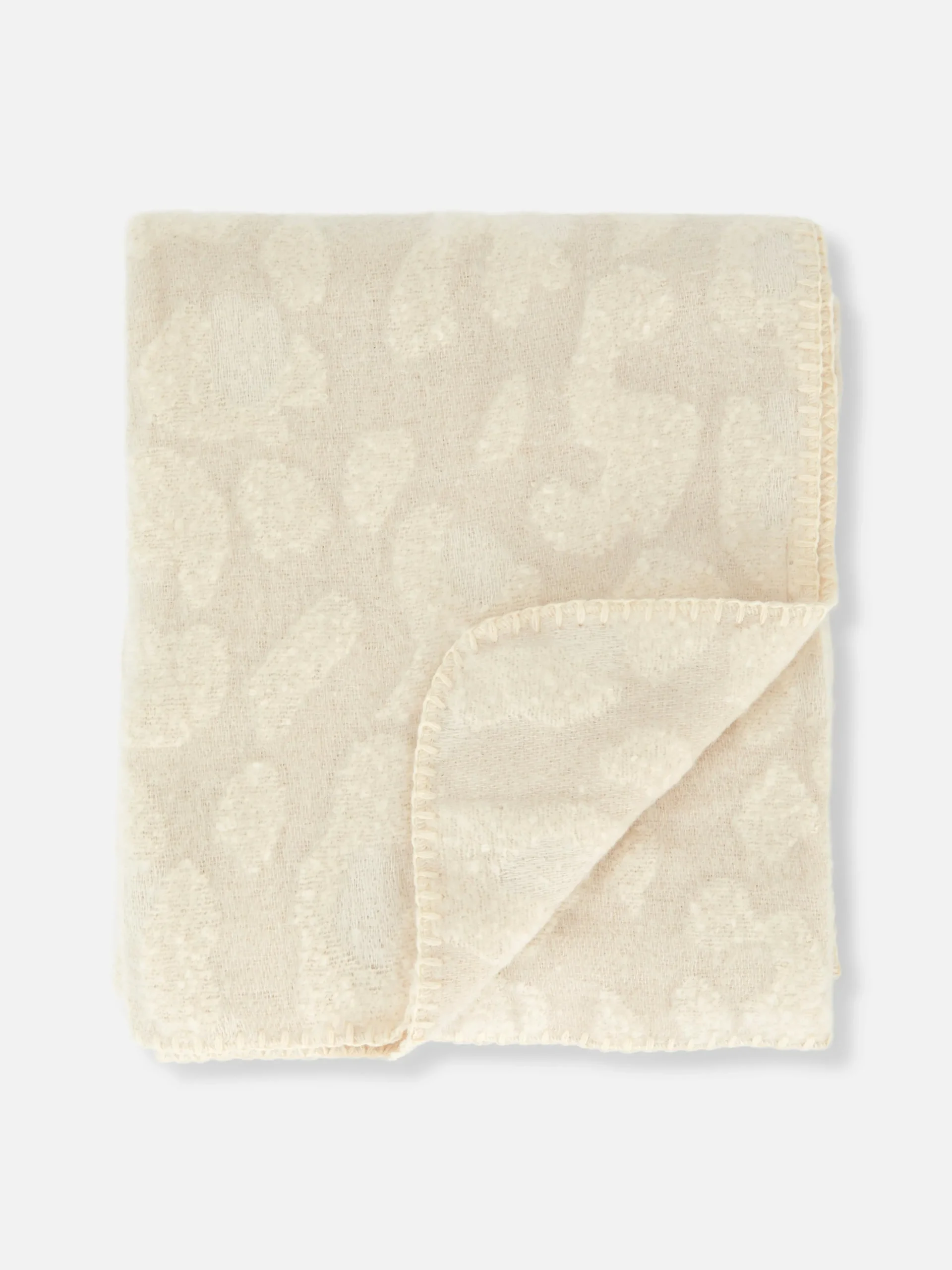 Manta Con Textura Cepillada Estampada