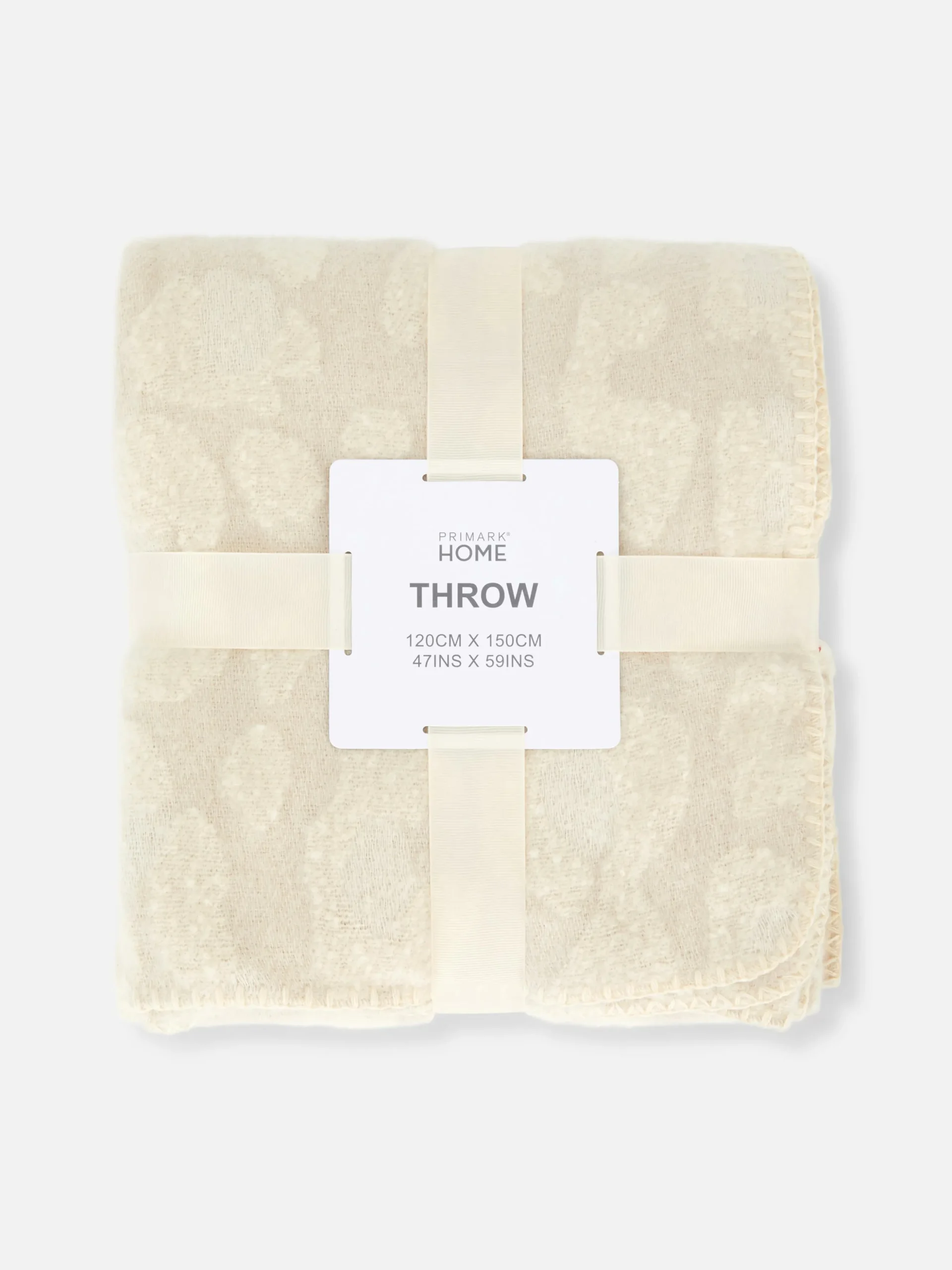 Manta Con Textura Cepillada Estampada