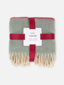 Manta Con Textura Cepillada Estampada