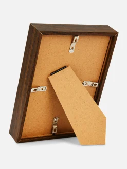 Marco De Fotos De Madera Sencillo Con Soporte De Pie