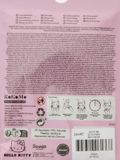 Mascarilla Facial De Hello Kitty