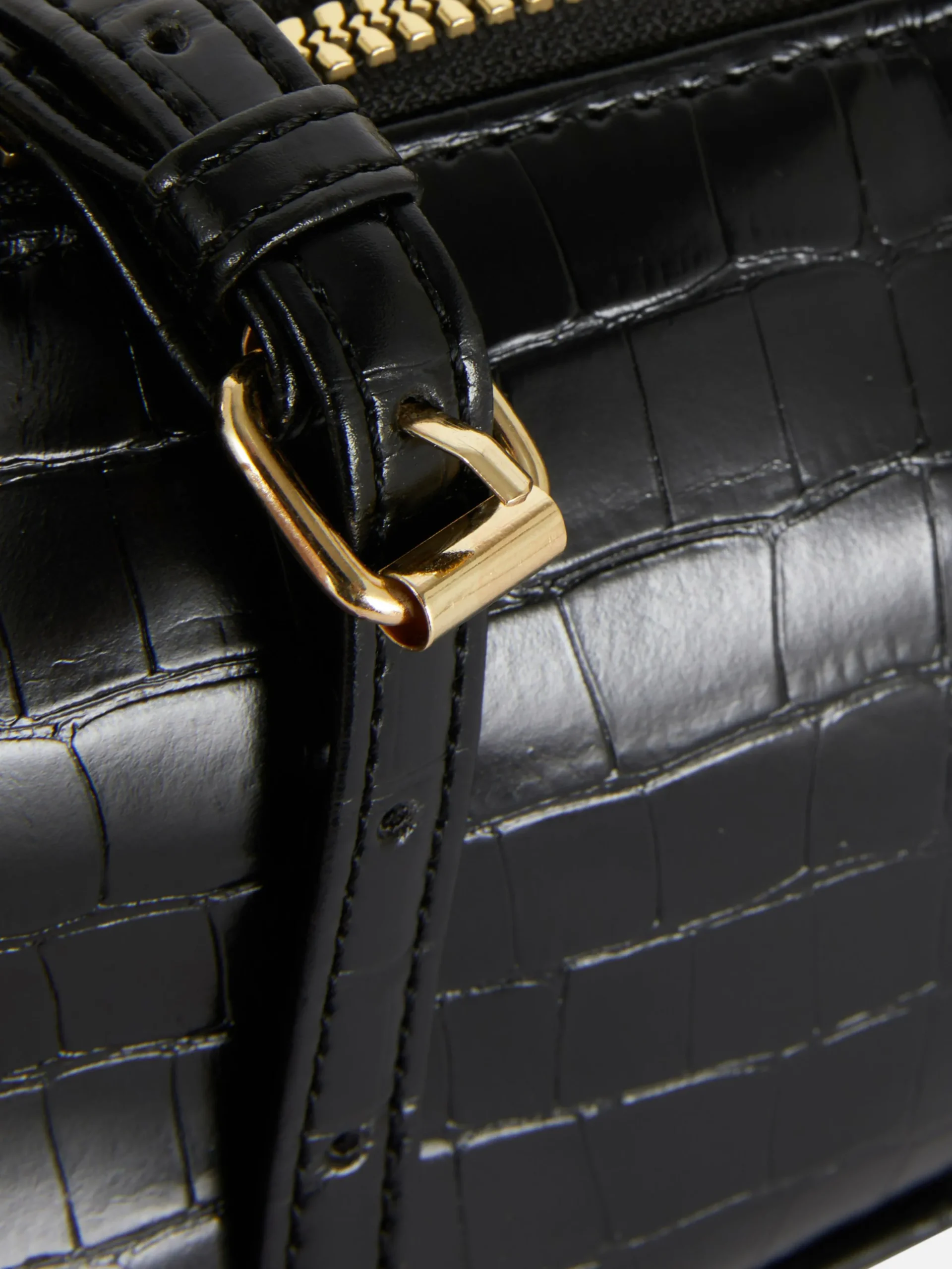 Minibandolera De Piel Sintética De Cocodrilo