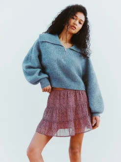 Minifalda A Capas De Gasa