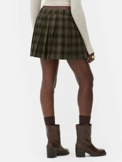 Minifalda Plisada A Cuadros De Rita Ora