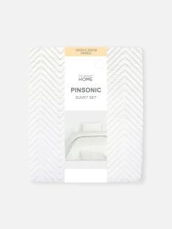 Nórdico Reversible Con Textura Para Cama Individual