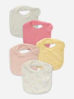 Pack De 5 Baberos De Felpa De Rizo