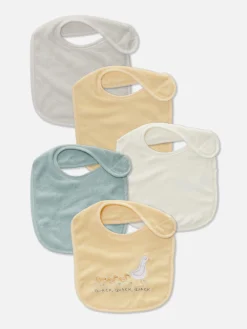 Pack De 5 Baberos Variados De Rizo