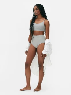 Pack De 3 Braguitas De Canalé De Cintura Alta