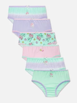 Pack De 6 Braguitas De La Sirenita De Disney