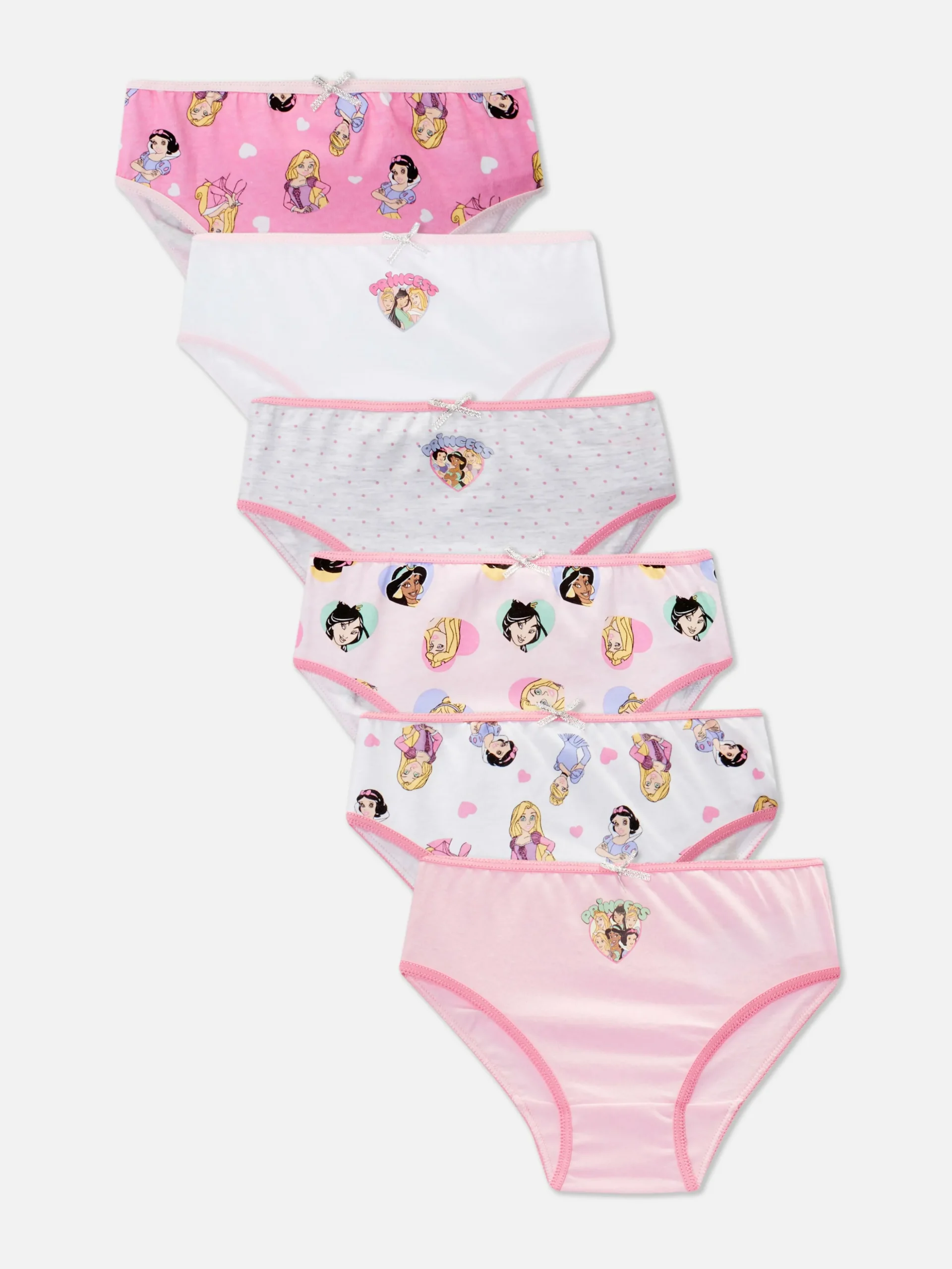 Pack De 6 Braguitas De Las Princesas Disney