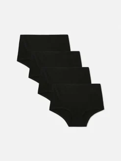 Pack De 4 Bóxeres De Algodón De Talle Alto