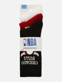 Pack De 3 Calcetines Altos De Los Chicago Bulls