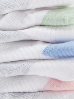 Pack De 7 Calcetines Bajos Con Panel En Contraste