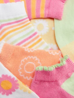 Pack De 7 Calcetines Deportivos Con Girasoles