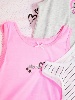 Pack De 4 Camisetas Sin Mangas Con Estampado Gráfico