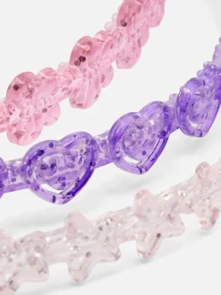 Pack De 3 Diademas Con Purpurina