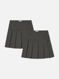 Pack De 2 Faldas Plisadas Escolares Para Niña Mayor