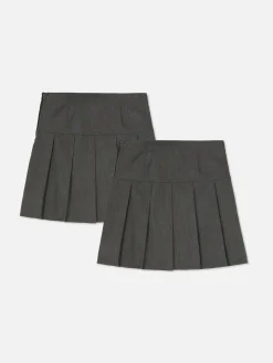 Pack De 2 Faldas Plisadas Escolares Para Niña Mayor