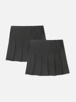 Pack De 2 Faldas Plisadas Escolares De Niña Pequeña