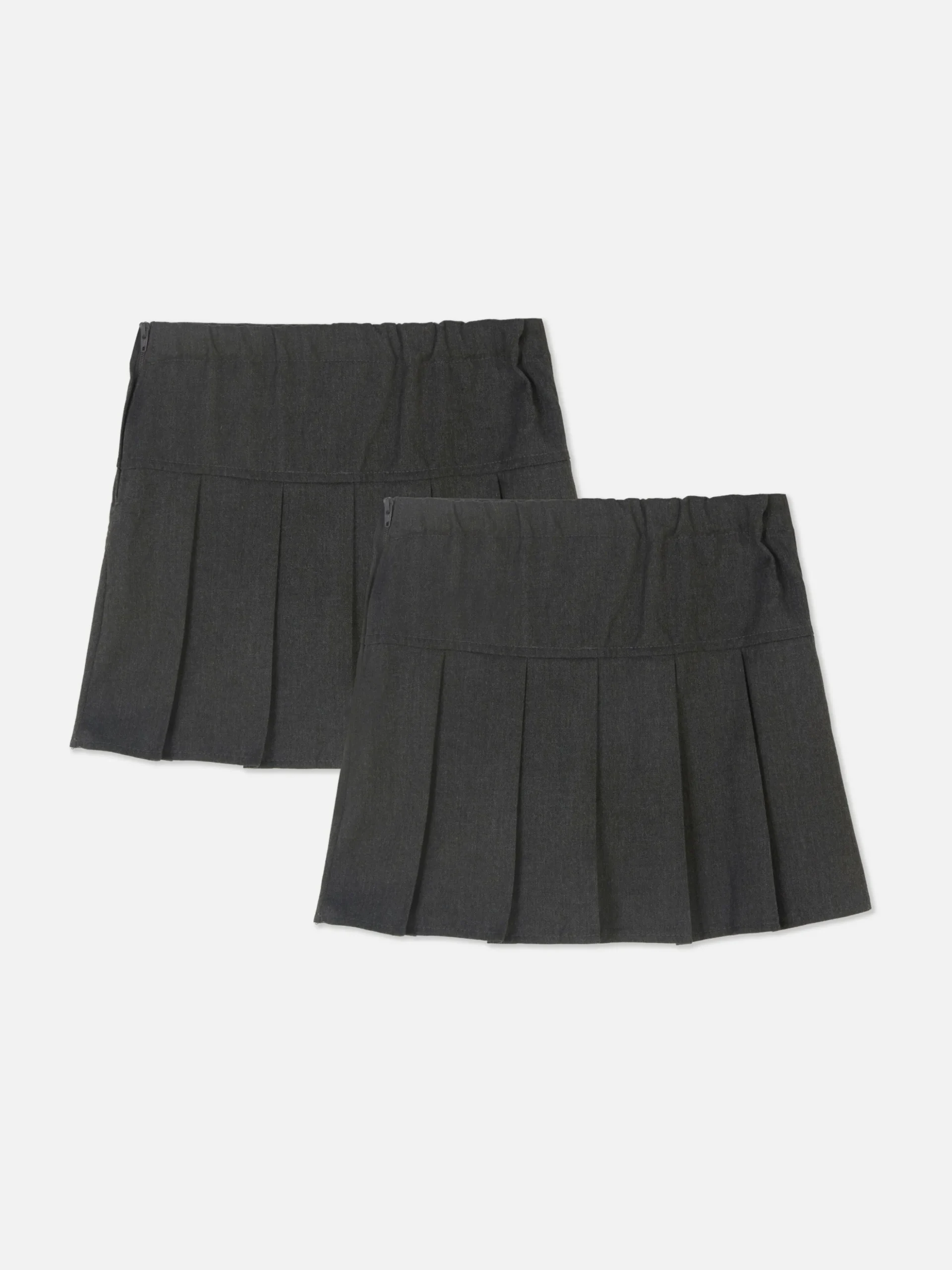 Pack De 2 Faldas Plisadas Escolares De Niña Pequeña