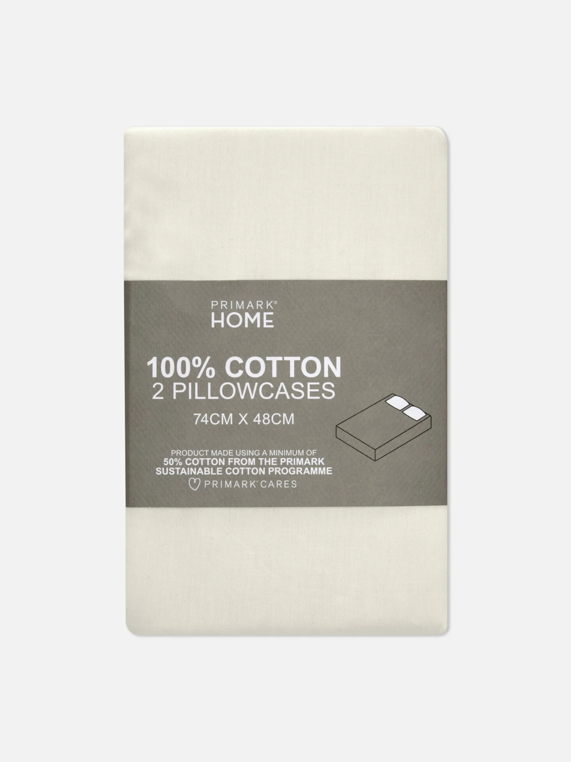 Pack De 2 Fundas De Almohada De Satén Blanco