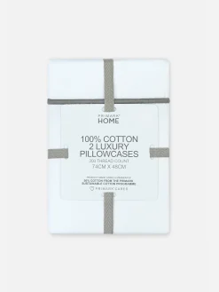 Pack De 2 Fundas De Almohada Con Ribete En Contraste