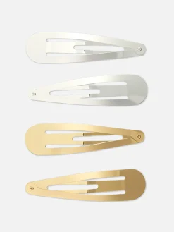 Pack De 4 Horquillas A Presión Metálicas