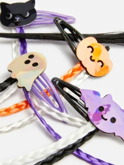 Pack De 4 Horquillas Con Trenza De Halloween