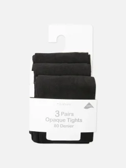 Pack De 3 Medias Opacas De 80 Deniers