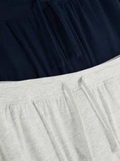 Pack De 2 Pantalones De Pijama De Punto