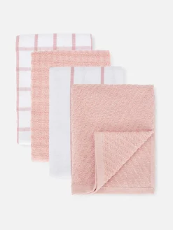 Pack De 4 Paños De Cocina De Rizo De Algodón