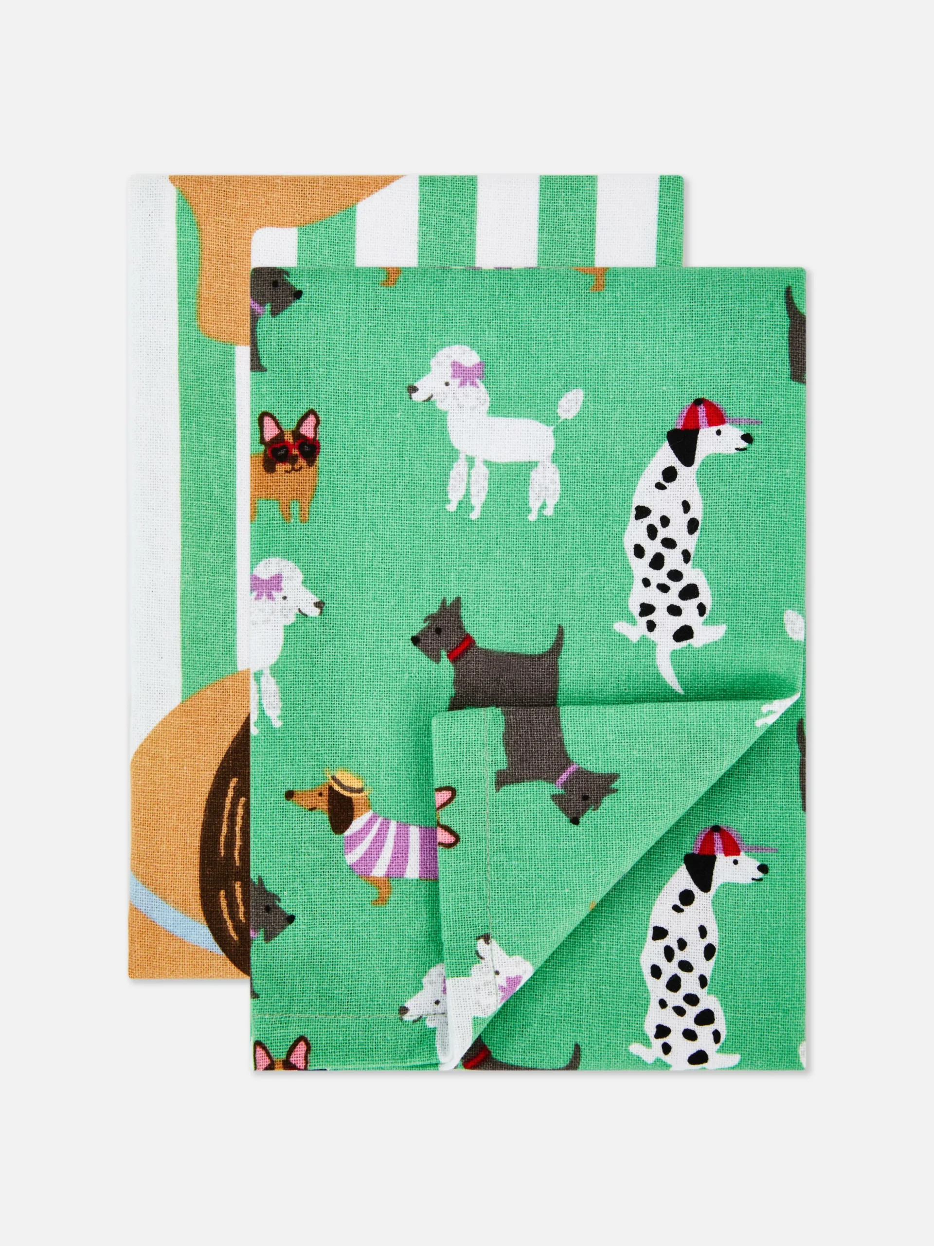 Pack De 2 Paños De Cocina Estampados