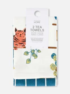 Pack De 2 Paños De Cocina Estampados