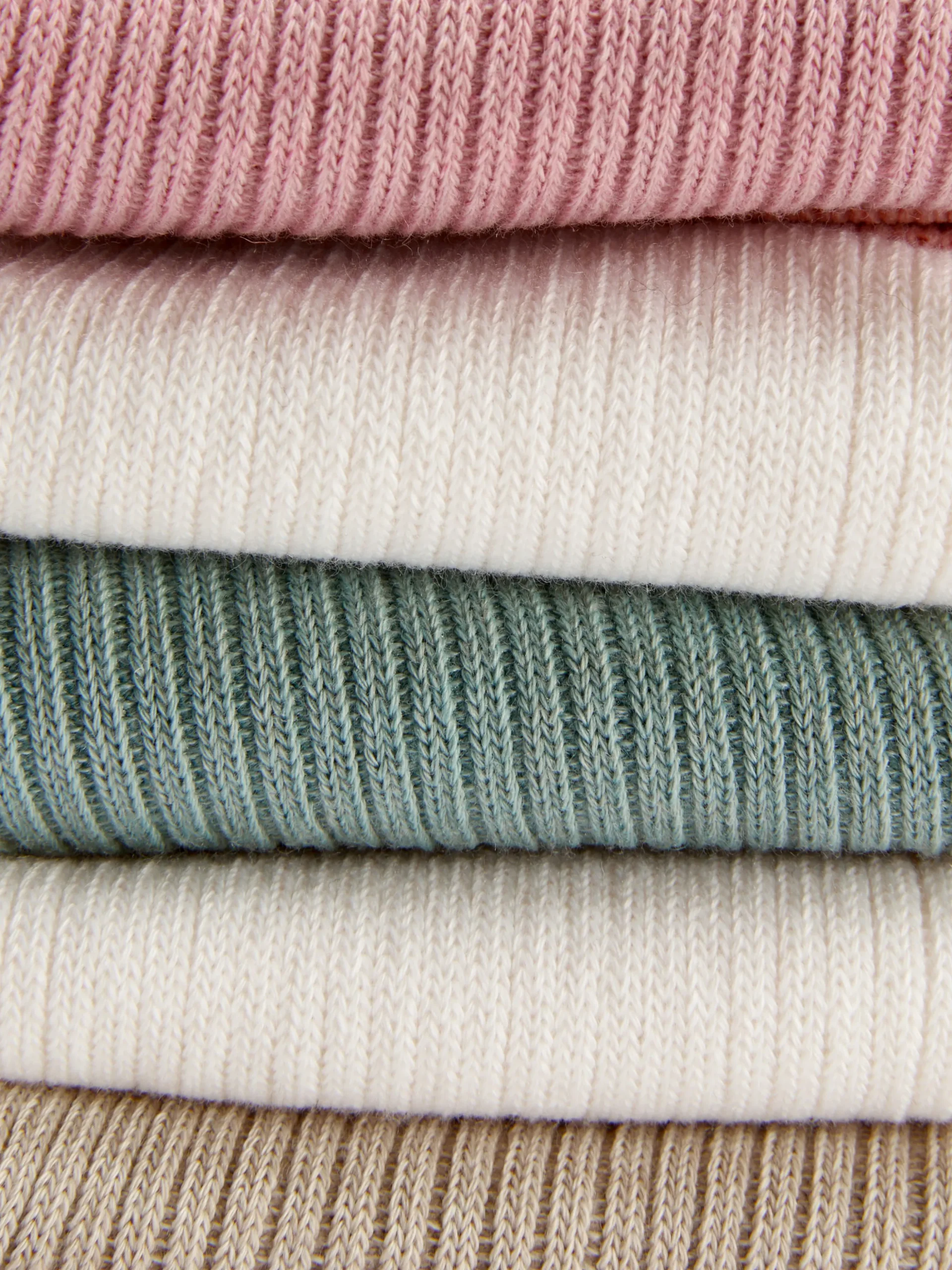 Pack De 5 Pares De Calcetines Altos Acanalados