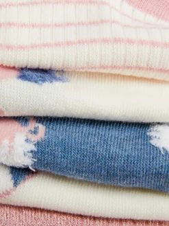 Pack De 5 Pares De Calcetines Con Unicornios