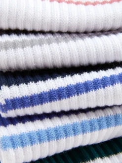 Pack De 5 Pares De Calcetines Altos A Rayas