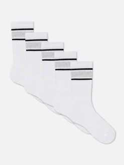 Pack De 5 Pares De Calcetines Deportivos A Rayas