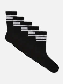 Pack De 5 Pares De Calcetines Deportivos A Rayas