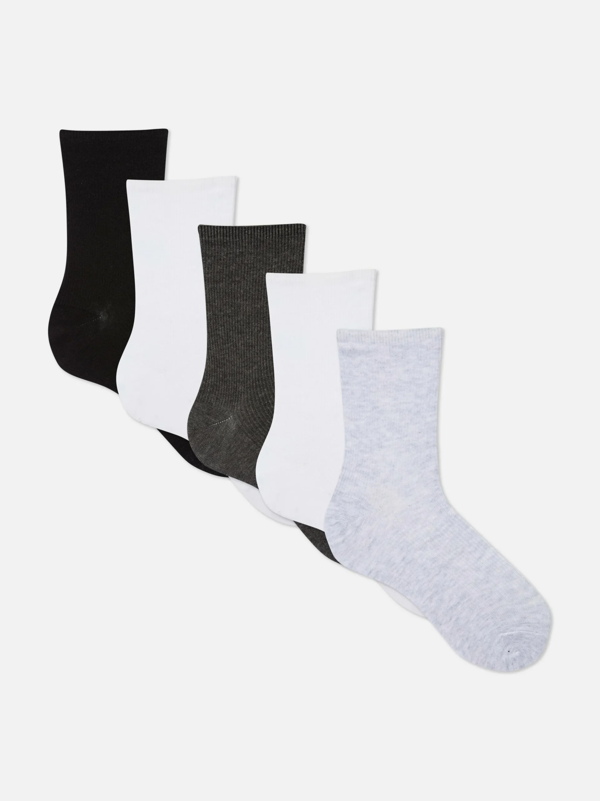 Pack De 5 Pares De Calcetines Altos Acanalados