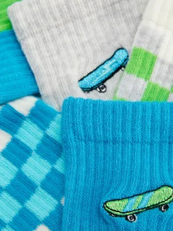 Pack De 5 Pares De Calcetines Bajos De Skateboard